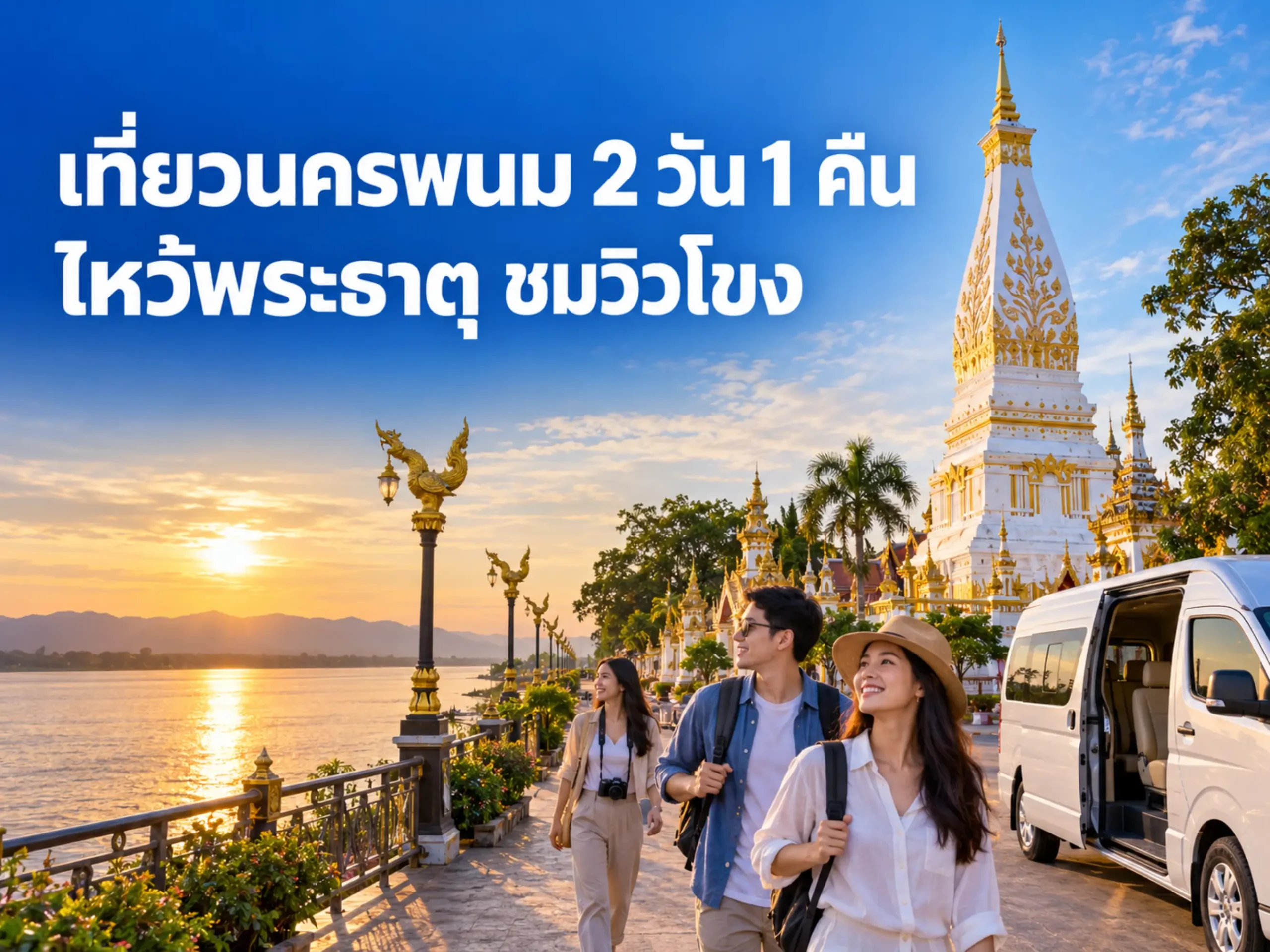 เที่ยวนครพนม 2 วัน 1 คืน ไหว้พระธาตุพนม ชมวิวริมโขงแบบสบายใจ 1 <span class="jet-smart-filters-seo-rules-title"></span>